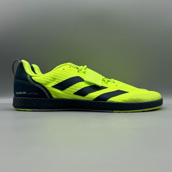 Adidas THE TOTAL Weightlifting Shoes Men Size 11 Lucid Lemon Arctic Night HP6861 - Picture 1 of 9
